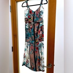 Two piece floral maxi skirt set